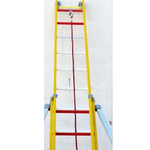 ESCADA SEGURANÇA FIBRA EXTENSIVEL 2X10 DEGRAUS